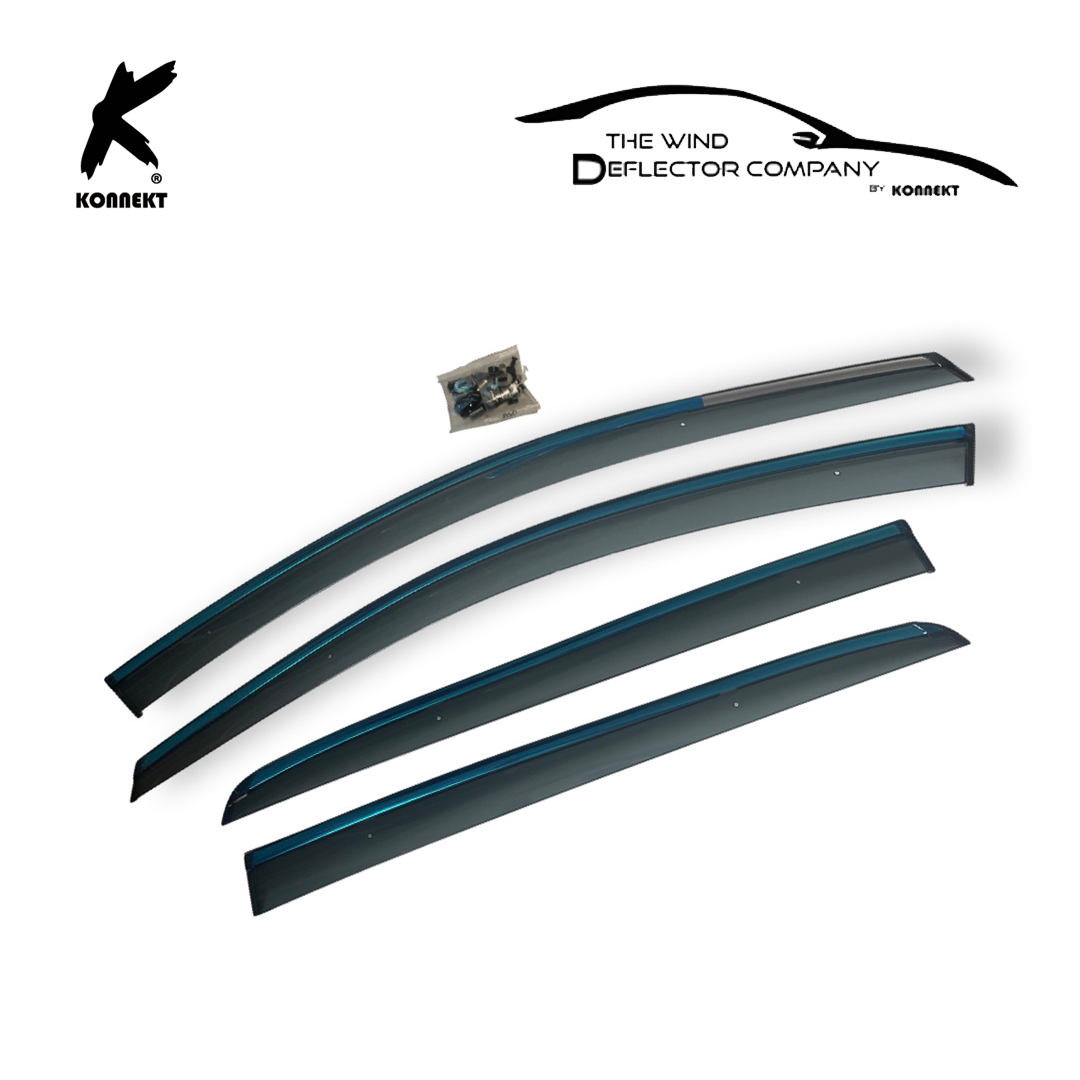Wind Deflectors For Volkswagen Golf MK7 | 2014 - 2019 | Front and Rear | Chrome