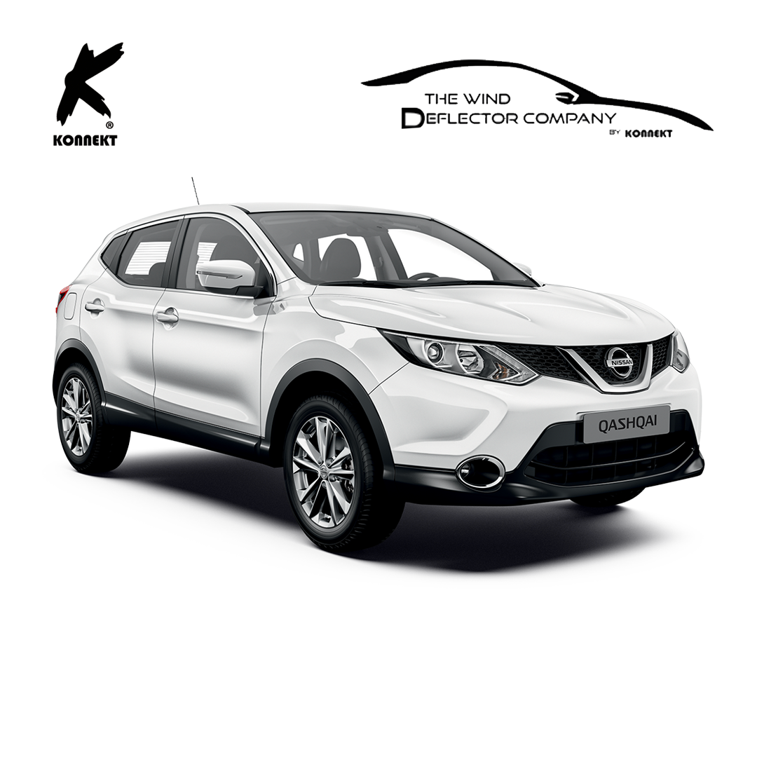 Wind Deflectors Set for Nissan Qashqai | 2015 - 2021 | 4 Pcs - Front & Rear