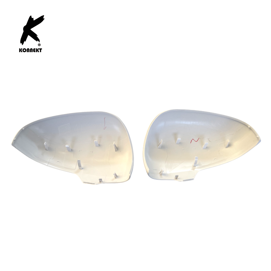 Pair of White Wing Mirror Covers for TOYOTA Prius | MK3 | 2009 - 2015