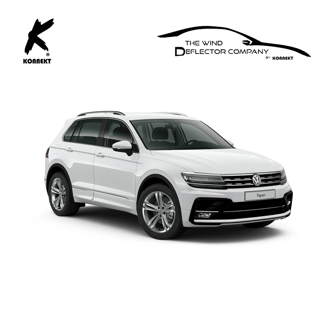 Wind Deflector Set for VW Tiguan (MK2) | Front & Rear | 2016 - 2022 | 4 Pcs