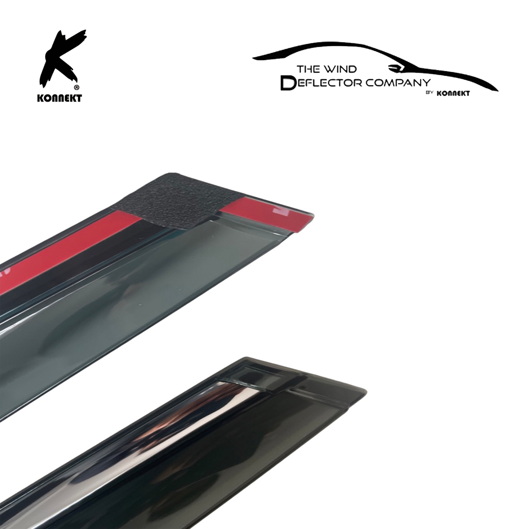 Wind Deflectors For Volkswagen Golf MK7 | 2014 - 2019 | Front and Rear | Chrome