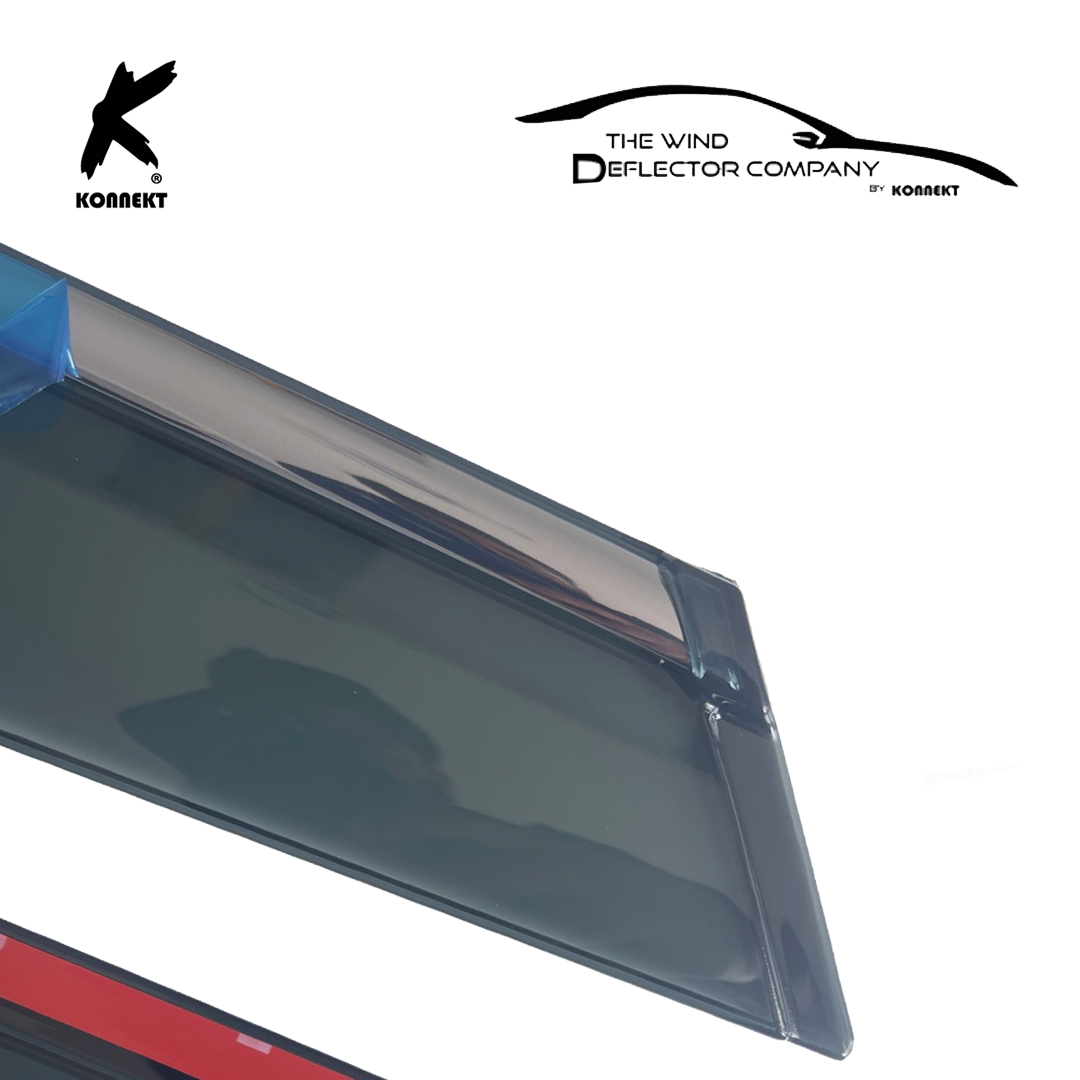 Wind Deflector Set for Hyundai Tucson | Front and Rear | 2015 - 2020 | Chrome