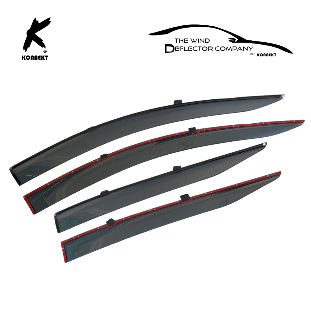 Wind Deflector Set for Toyota Prius | 2016 - 2021 | 4 Pcs | Front and Rear