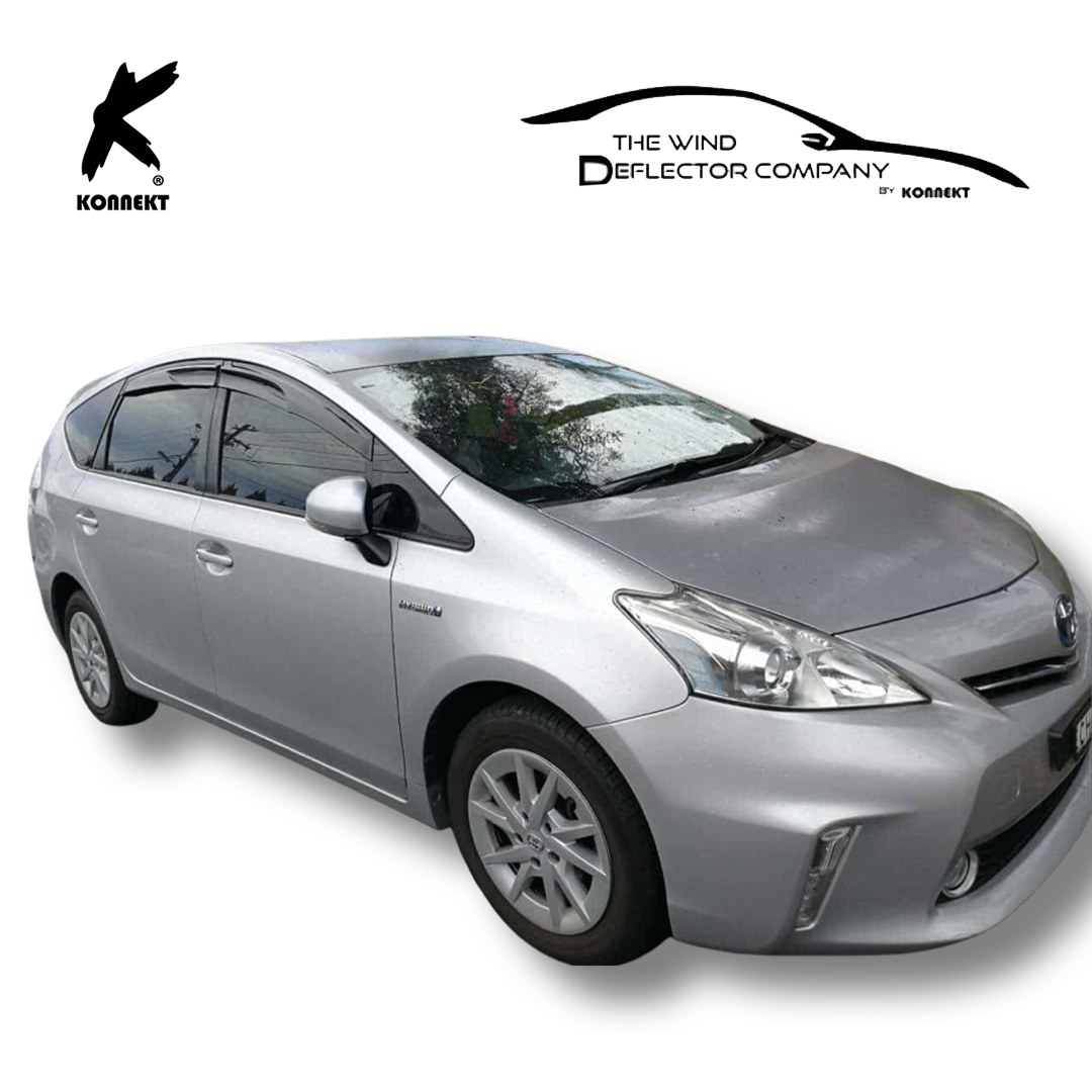 Wind Deflector Set for TOYOTA Prius Plus | Front & Rear | 2012 - 2020 | Mugen
