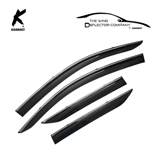 Wind Deflector Set for Toyota CHR | Front and Rear | 2017 - 2021 | Chrome
